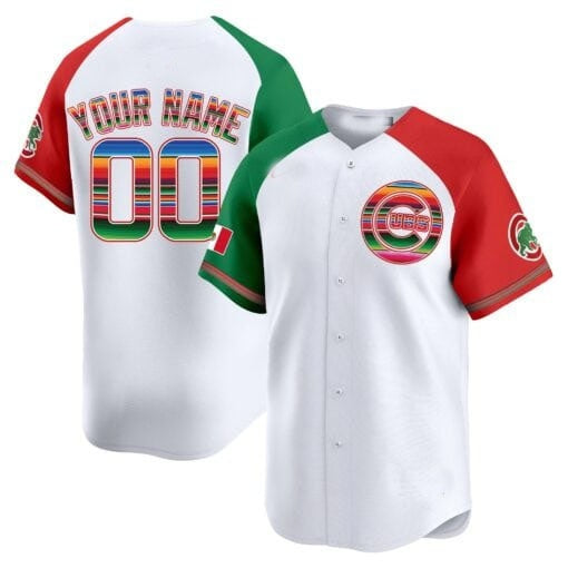 Custom Chicago Cubs Mexico Vapor Premier Limited Jersey ¨C White 2 MWATKINS