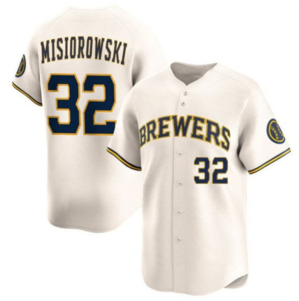 Milwaukee Brewers #32 Jacob Misiorowski Cream MWATKINS 2025 Limited Stitched Jersey