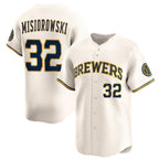 Milwaukee Brewers #32 Jacob Misiorowski Cream MWATKINS 2025 Limited Stitched Jersey