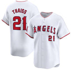 Los Angeles Angels #21 Matt Thaisse White MWATKINS Home Limited Stitched Jersey
