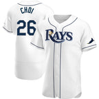 Tampa Bay Rays #26 Ji-Man Choi White MWATKINS Home Jersey