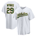 Oakland Athletics #29 Austin Wynns White MWATKINS Home Replica Jersey