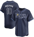 Tampa Bay Rays #10 Amed Rosario Navy MWATKINS Away Limited Stitched Jersey