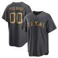 Custom Texas Rangers Active Player Charcoal MWATKINS 2022 All-Star Cool Base Stitched Jersey