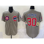 Chicago Cubs #30 Kyle Tucker Gray MWATKINS 2025 Tokyo Series Limited Stitched Jersey