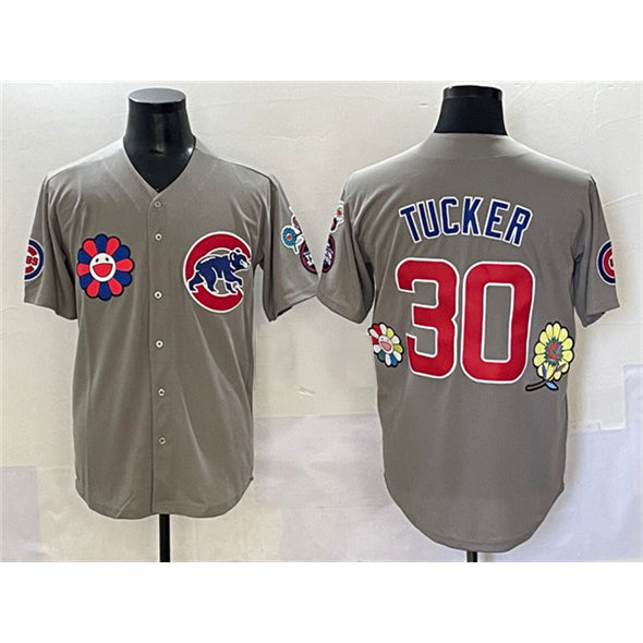 Chicago Cubs #30 Kyle Tucker Gray MWATKINS 2025 Tokyo Series Limited Stitched Jersey