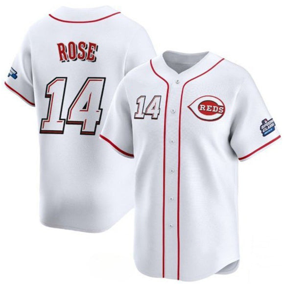Cincinnati Reds #14 Pete Rose White MWATKINS 2025 Speedway Classic Home Limited Stitched Jersey