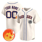 Custom Boston Red Sox x Dragon Ball Cream MWATKINS Vapor Premier Limited Jersey - All Stitched