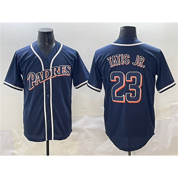 San Diego Padres #23 Fernando Tatis Jr. Navy MWATKINS Stitched Jersey