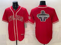 Texas Rangers Team Big Logo Red MWATKINS 2026 City Connect Stadium Stitched Jerseys