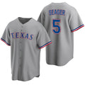 Texas Rangers #5 Corey Seager Gray MWATKINS Cool Base Stitched Jersey