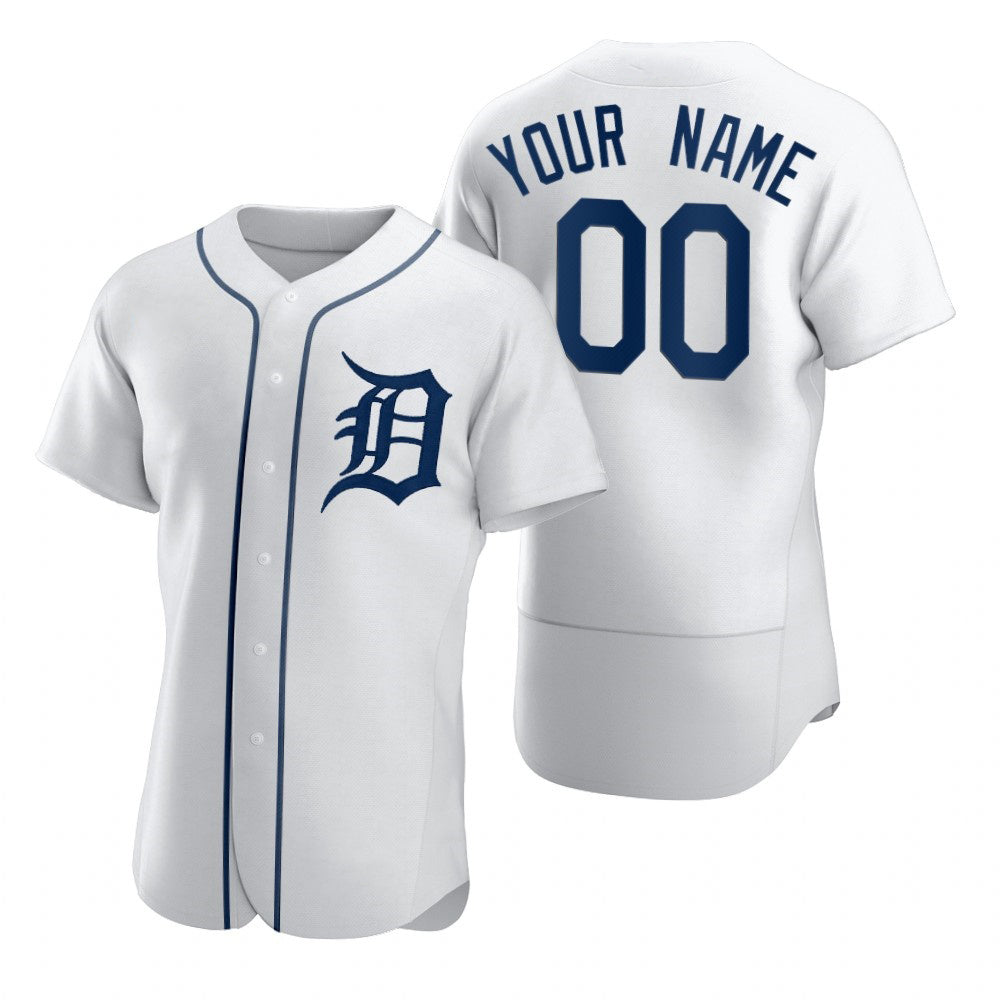 Custom Detroit Tigers White MWATKINS 2020 Stitched Flex Base Jersey
