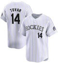 Colorado Rockies #14 Ezequiel Tovar White White MWATKINS Home Limited Stitched Jersey