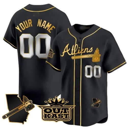 Custom Atlanta Braves Atliens Vapor Premier Limited Jersey V2 ¨C Black MWATKINS