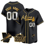 Custom Atlanta Braves Atliens Vapor Premier Limited Jersey V2 ¨C Black MWATKINS