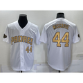 San Diego Padres #44 Joe Musgrove Number White MWATKINS 2022 All Star Stitched Cool Base Jersey