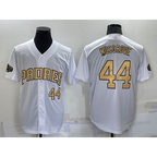 San Diego Padres #44 Joe Musgrove Number White MWATKINS 2022 All Star Stitched Cool Base Jersey