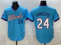 Atlanta Braves #24 Deion Sanders Powder Blue MWATKINS 2026 City Connect Stadium Stitched Jersey