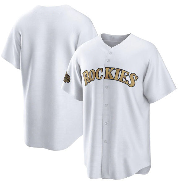 Colorado Rockies Blank White MWATKINS 2022 All-Star Cool Base Stitched Jersey
