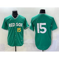 Boston Red Sox #15 Dustin Pedroia Green MWATKINS 2025 City Connect Limited Stitched Jersey