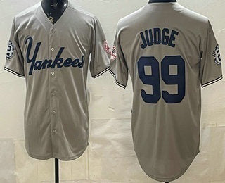 New York Yankees #99 Aaron Judge Grey MWATKINS Limited Jersey