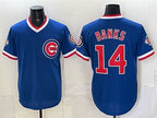 Chicago Cubs #14 Ernie Banks Royal MWATKINS 150th Anniversary Throwback Vapor Limited Stitched Jersey