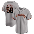 San Francisco Giants #58 Nick Avila Gray MWATKINS Away Limited Stitched Jersey