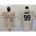 New York Yankees #99 Aaron Judge Cream MWATKINS Limited Stitched Jerseys