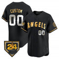 Custom Los Angeles Angels 2024 Spring Training Patch Vapor Premier Limited Jersey ¨C All Stitched-Black MWATKINS