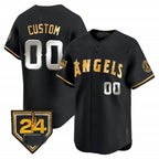 Custom Los Angeles Angels 2024 Spring Training Patch Vapor Premier Limited Jersey ¨C All Stitched-Black MWATKINS
