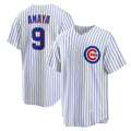 Chicago Cubs #9 Miguel Amaya White MWATKINS Home Replica Jersey