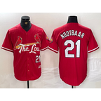 St. Louis Cardinals #21 Lars Nootbaar Red MWATKINS 2024 City Connect Limited Stitched Jersey