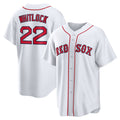 Boston Red Sox #22 Garrett Whitlock White MWATKINS Home Replica Jersey