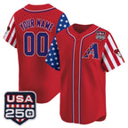 Custom Arizona Diamondbacks America 250 Edition Vapor Premier Limited Red MWATKINS Stitched Jerseys