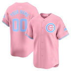 Custom Chicago Cubs Bubblegum Pink Vapor Premier Limited Jersey ¨C All Stitched-Pink MWATKINS