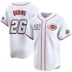 Cincinnati Reds #26 Chase Burns White MWATKINS 2025 Speedway Classic Home Limited Stitched Jersey