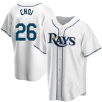 Tampa Bay Rays #26 Ji-Man Choi Replica White MWATKINS Home Jersey