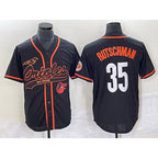 Baltimore Orioles #35 Adley Rutschman Black MWATKINS With Patch Cool Base Stitched Jersey
