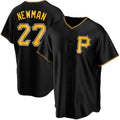 Pittsburgh Pirates #27 Kevin Newman Black MWATKINS Cool Base Stitched Jersey