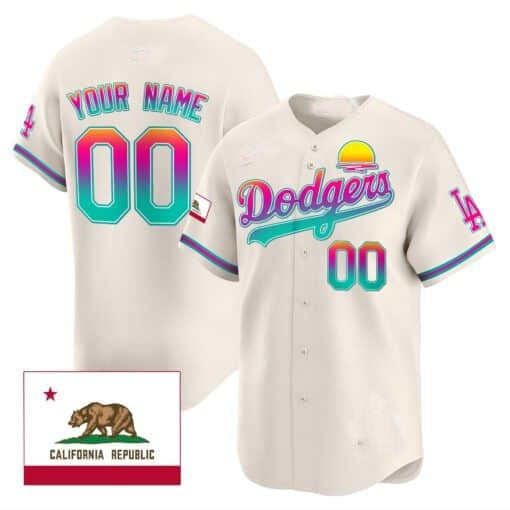 Custom Los Angeles Dodgers 2024 Los Angeles City Style Vapor Premier Limited Jersey ¨C Cream MWATKINS