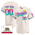 Custom Los Angeles Dodgers 2024 Los Angeles City Style Vapor Premier Limited Jersey ¨C Cream MWATKINS