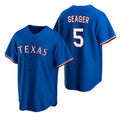 Texas Rangers #5 Corey Seager Blue MWATKINS Cool Base Stitched Jersey