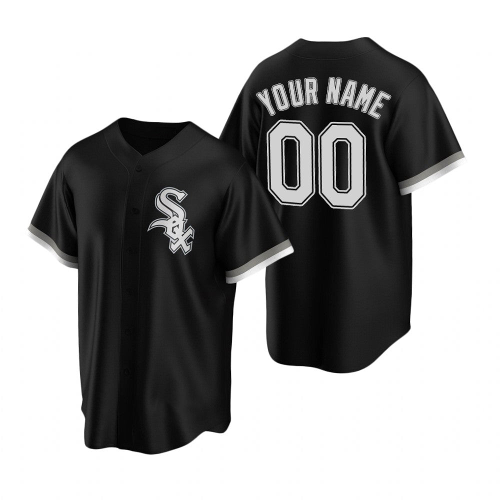Custom Chicago White Sox Black MWATKINS Stitched Cool Base Jersey