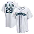 Seattle Mariners #29 Cal Raleigh White MWATKINS Home Replica Player Jersey