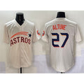 Houston Astros #27 Jose Altuve Cream MWATKINS Throwback Cooperstown Collection Limited Stitched Jersey