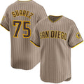 San Diego Padres #75 Robert Suarez Tan MWATKINS 2024 Alternate Limited Stitched Jersey