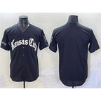 Kansas City Royals Blank Black MWATKINS 'Gothic Crown Edition' Vapor Premier Limited Stitched Jersey