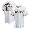 Pittsburgh Pirates #10 Bryan Reynolds White MWATKINS Replica Player Jersey