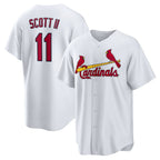 St. Louis Cardinals #11 Victor Scott II White MWATKINS Home Replica Jersey