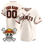 Custom San Francisco Giants x One Piece Cream MWATKINS Vapor Premier Limited Jersey - Stitched